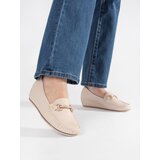 GOODIN Beige loafers on a low wedge | shoptok.hr