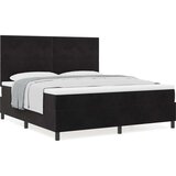 Box Spring Krevet s Madracem Crni Super King Baršun Cijene