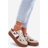 Boto Women's Platform Sneakers With Patches Beige Lincidi Cene