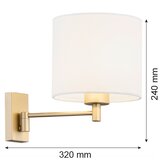  Argon 8370 - Zidna lampa DOLCE 1xE27/15W/230V | Eponuda.com