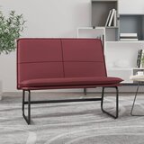  Klupa crvena boja vina 100 x 75 x 76 cm od umjetne kože Cijene