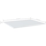 Police za knjige 8 kom visoki sjaj bijele 60x50x1,5 cm iverica | shoptok.hr