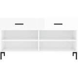 vidaXL Klupa za cipele sjajna bijela 102x35x55 cm konstruirano drvo | shoptok.hr