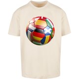 Mister Tee Men's T-Shirt Football's coming Home Europe Tour - cream Cene