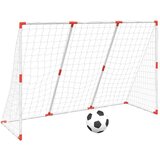  Dječji nogometni gol s loptama 2-u-1 bijeli 184 x 64 x 124 cm | Eponuda.com