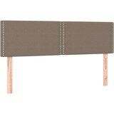  Box spring postelja z vzmetnico taupe 140x190 cm blago, (20792216) | Shoptok.si