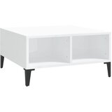 Furnova Klubska mizica visok sijaj bela 60x60x30 cm iverna plošča, (21914346) | Shoptok.si