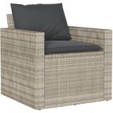  4-dijelni set vrtnih sofa s jastucima svijetlosivi poliratan | shoptok.hr
