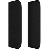  Uzglavlje s ušima crni 203x16x78/88 cm od tkanine | shoptok.hr