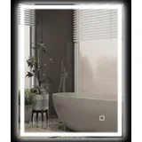 kopalniško ogledalo kaljeno steklo 90D x 70Š x 4V cm srebrno, (5000242298)
