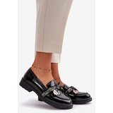 S. BARSKI Patent Ladies Moccasins With Bow Black S.Barski | ePonuda.com