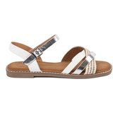 Sergio Leone Women's white flat sandals by | shoptok.hr