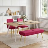  Klupa s dvostrukim slojem Vinska crvena 120 x 45 x 46 cm Baršun | shoptok.hr