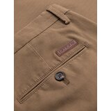 Ombre Men's REGULAR FIT chino pants with fine texture - dark beige | shoptok.hr
