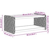  Stolić za kavu Prirodna 90 x 45 x 35 cm | shoptok.hr