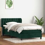 Box Spring krevet s madracem tamnozeleni 80x220 cm baršun | shoptok.hr