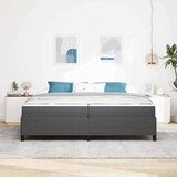  Konstrukcija postelje z vzmetnico Temno siva 200 x 200 cm blago, (5000123717) | Shoptok.si