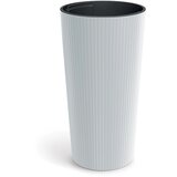  Saksija Lamia visoka 25cm sa uloškom - bela S449 | Eponuda.com