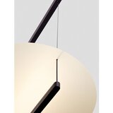 Nova Luce Bijela/mat crna LED viseća svjetiljka aluminijska s mogućnosti zatamnjivanja ø 80 cm Diona – | shoptok.hr