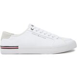 Tommy Hilfiger Tenis superge Core Corporate Vulc Canvas FM0FM05398 Bela | Shoptok.si