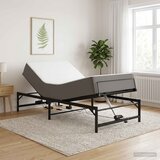  Električni podesivi okvir kreveta Crna 107 x 200 cm Čelik | shoptok.hr