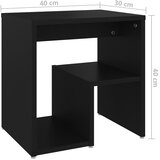  Noćni ormarići 2 kom crni 40 x 30 x 40 cm od konstruiranog drva | shoptok.hr