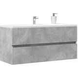 vidaXL Omarica za umivalnik betonsko siva 100x38,5x45 cm iverna plošča Cene