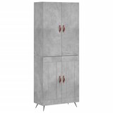  Visoka komoda siva betona 69,5x34x180 cm od konstruiranog drva | shoptok.hr