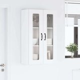 vidaXL Stenska kuhinjska omarica Visok sijaj bela 60 x 31 x 100 cm | Shoptok.si