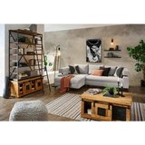 Hom`in KOTNA SEDEŽNA GARNITURA, šenilja bež | Shoptok.si