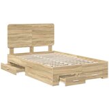  Konstrukcija postelje Sonoma hrast 120 x 200 cm Konstruiran les, (5000102127) | Shoptok.si