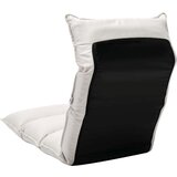 vidaXL Zložljiv stol / blazina krem blago | Shoptok.si