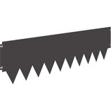 vidaXL Robovi trave 10 pcs 103 x 30 cm jeklo Črna, (5000301455) | Shoptok.si