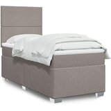 Maison Chic Box spring postelja - Vzmetna postelja z vzmetnico taupe 80x200 cm blago SL22977, (21880190) | Shoptok.si
