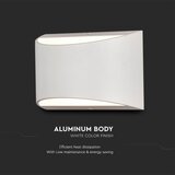  LED spoljno zidno svetlo LED/9W/230V 4000K IP54 belo | Eponuda.com