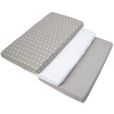 Medi Partners Set of 3 pcs. Fitted Sheet 60x120 cm 100% Cotton Baby Bed Linen Mattress Cijene