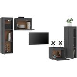 TV ormarići 4 kom sivi od masivne borovine | shoptok.hr