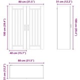  Zidni kuhinjski ormarić s policom Staro drvo 80 x 31 x 100 cm | shoptok.hr