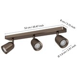 Eglo 901951 - Spot svetlo CAMALDOLI 3xGU10/10W/230V, boja bronze | Eponuda.com