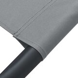 Vanjski ležaj od tkanine antracit | shoptok.hr