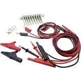 354 000062 varnostni merilni kabel\, komplet testna špica\, krokodil sponka\, 4 mm moški konektor 4 mm moški konektor črna\, rdeča 1 set, (20422935)
