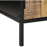  Noćni ormar Smeđa i crna 50 x 30 x 45 cm Čvrsto drvo manga | shoptok.hr