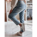 DStreet Spodnie damskie jeansowe slim fit SLIMEDEW niebieskie | Shoptok.si