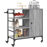  Kuhinjska kolica boja hrasta 87,5x38,5x84,5cm konstruirano drvo | shoptok.hr