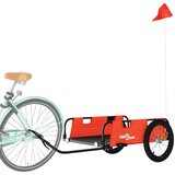 vidaXL Teretna prikolica za bicikl tkanina Oxford i željezo narančasta | shoptok.hr