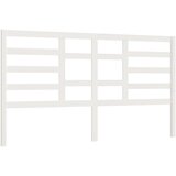 Maison Chic posteljno vzglavje - vzglavna omarica - nočna omarica belo 206x4x104 cm trdna borovina, (21705632) Cene