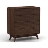 Støraa Tamno smeđa visoka komoda u dekoru oraha 80x88 cm Caitlin – | shoptok.hr