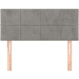  Uzglavlje svjetlosivo 90x5x78/88 cm baršunasto | shoptok.hr