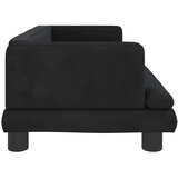Krevet za pse crni 80 x 45 x 30 cm baršunasti | Eponuda.com