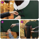  Pokrivač za konje Cjela tamno zelena 145 cm Polartec | shoptok.hr